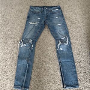 MENS RIPPED JEANS